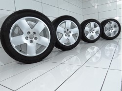 4x Koła 235 50 R18 97 V AUDI OE 5x112 45 Srebrny