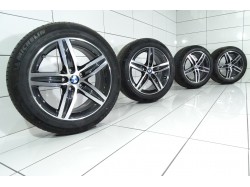 4x Koła 205 55 R17 91 W BMW OE 5x112 54 Grafit Polerka