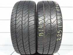 2x Dunlop Econodrive 225 55 R17C 109/107 H  [2021] 90%