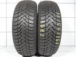 2x Kumho WINTER RAFT WP51 195 55 R16 87 H  [2019] 90%