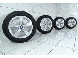 4x Koła 205 55 R16 91 W BMW OE 5x120 40 Srebrny