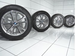 4x Koła 225 55 R17 97 H BMW OE 5x112 27 Szary poler