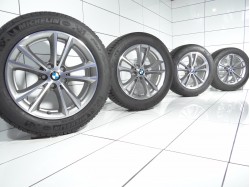 4x Koła 225 55 R17 97 H BMW OE 5x112 27 Szary poler
