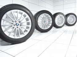 4x Koła 245 50 R18 100 W BMW OE 5x112 30 Srebrny