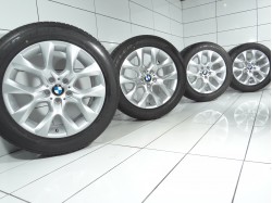 4x Koła 255 50 R19 107 W BMW OE 5x120 48 Srebrny