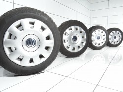 4x Koła 185 60 R15 84 T VOLKSWAGEN OE 5x100 38 Czarny