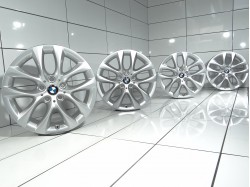 4x Felgi 17' BMW OE 5x112 54 66,6 Srebrny