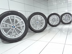 4x Koła 225 50 R17 98 Y BMW OE 5x112 30 Srebrny