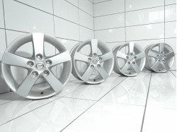 4x Felgi 15' MAZDA 5x114,3 52.5 67.1 Srebrny