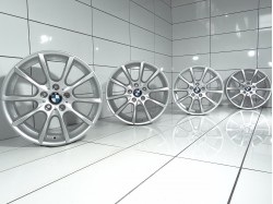 4x Felgi 18' BMW OE 5x120 30 72,6 Srebrny
