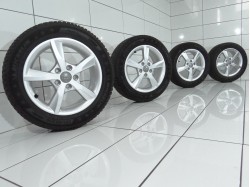 4x Koła 205 55 R16 91 H AUDI OE 5x112 48 Srebrny