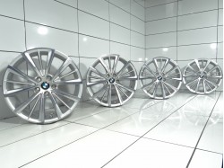 4x Felgi 18' BMW OE 5x112 30 66,6 Srebrny poler