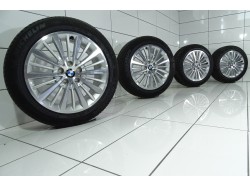 4x Koła 205 55 R17 91 W BMW OE 5x112 54 Srebrny poler