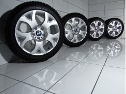 4x Koła 235 50 R18 101 H BMW OE 5x120 46 Srebrny