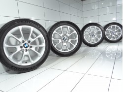 4x Koła 225 50 R18 99 W BMW OE 5x120 34 Srebrny