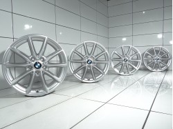 4x Felgi 17' BMW OE 5x112 52 66,6 Srebrny