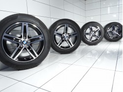 4x Koła 225 55 R17 97 W BMW OE 5x112 54 Czarny poler