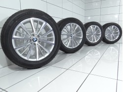 4x Koła 245 50 R18 100 H BMW OE 5x112 30 Srebrny poler