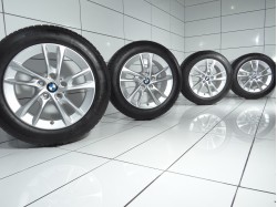 4x Koła 195 65 R16 89 H BMW OE 5x112 47 Srebrny