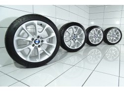 4x Koła 225 45 R18 95 Y BMW OE 5x120 34 Srebrny