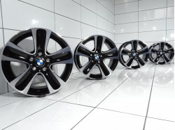 4x Felgi 17' BMW OE 5x120 30 72,6 Czarny poler