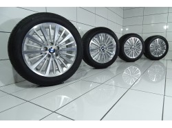 4x Koła 205 55 R17 91 W BMW OE 5x112 54 Srebrny poler