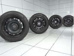 4x Koła 185 60 R15 84 T VOLKSWAGEN OE 5x100 38 Czarny