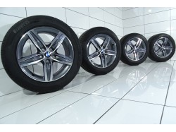 4x Koła 225 55 R17 97 W BMW OE 5x112 54 Grafit Polerka