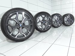 4x Koła 225 45 R19 92 W BMW OE 5x112 47 Grafit Polerka